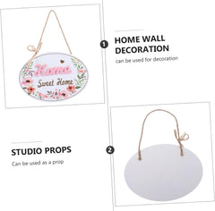 Kuber Industries Door Decor Panel|Wall Hanging Wooden Frame Board-Pack of 3 (White)