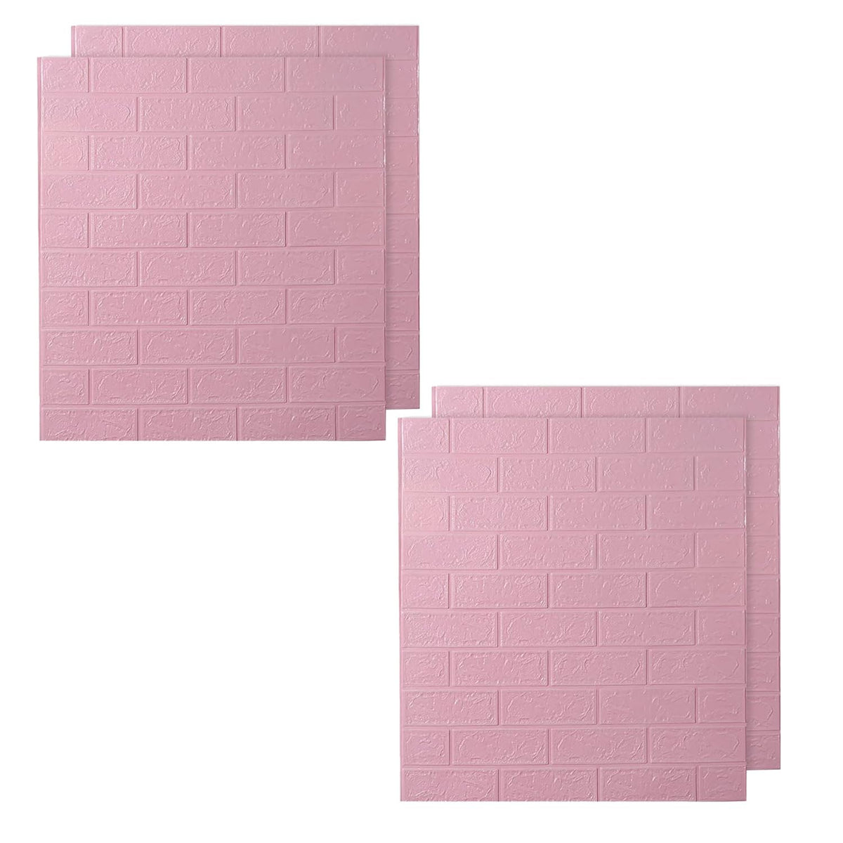 Kuber Industries Foam Brick Pattern 3D Wallpaper for Walls|Soft PE Foam| Easy to Peel, Stick & Remove DIY Wallpaper|Suitable on All Walls|Set of 2 Sheets, 70 cm X 77 cm (Pack of 2)