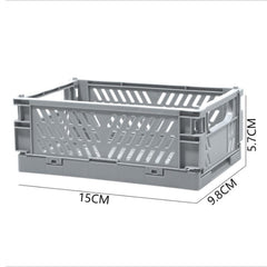 Kuber Industries (Set of 5) Small & Rugged Plastic Basket for Storage - For Kitchen, Makeup, Toiletries & Bathroom Items - Light Blue