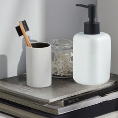 Homestic Liquid Soap Dispenser | Handwash Soap Dispenser | Soap Dispenser for Wash Basin | Shampoo Dispenser Bottle | Bathroom Dispenser Bottle | 300 ML | White