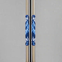 Kuber Industries Fridge Handle Cover | Refrigerator Handle Cover | Fridge Door Handle Protector | Fridge Door Handle Cover | Leaf Kniting Fridge Handle Cover | 2 Piece Set | Blue