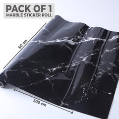 Kuber Industries Marble Design Wall Sticker for Walls | Marble Pattern| Easy to Peel, Stick & Remove DIY Wallpaper | Suitable on All Walls | Pack of 2 Roll,60 cm x 500 cm
