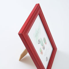 Kuber Industries Photo Frame For Home Décor|Use Horizontal & Vertical|Crystal Clear Glass|Perfect For Home, Office And Shop "11.6x16.7CM"-Pack of 6 (Red)
