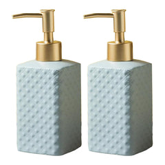 Kuber Industries Liquid Soap Dispenser | Handwash Soap Dispenser | Soap Dispenser for Wash Basin | Shampoo Dispenser Bottle | Bathroom Dispenser Bottle | Pack of 2 | ZX021GY | 350 ml | Gray