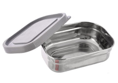 Heart Home Mickey Mouse Printed Round Inner Steel, BPA Free Insulated Lunch Box with Pickle Box & 1 Plastic Spoon (Red), Standard