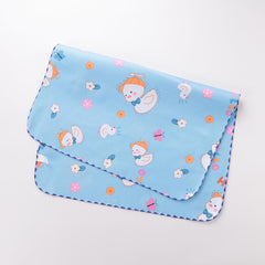 Kuber Industries Baby Waterproof matBed Protecter 50 x 70 CM-Pack of 2 (Blue)