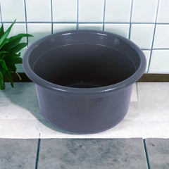 Heart Home Bath Tub | Versatile Utility Gaint Tub | Plastic Bath Tub for Baby | Baby Bathing Tub | Clothes Washing Tub For Bathroom | Feeding Pan Tub | TUB-25 LTR | Gray