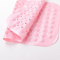 Homestic Bath Mat | PVC Bathroom Mat | Shower Bath Mat | Floor Tub Mat | Bathroom Mud Mat | Anti-Skid Shower Bathroom Mat | M-YSD-35C | Pink