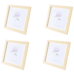 Kuber Industries Photo Frame For Home D?cor|Use Horizontal & Vertical|Crystal Clear Glass|Perfect For Home, Office And Shop 11.6x16.7CM-Pack of 4 (Black)
