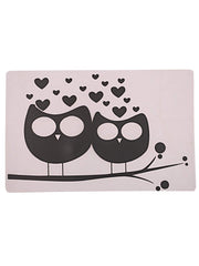 Kuber Industries Love Birds Design 6 Piece PVC Refrigerator Mat Set - Multicolour