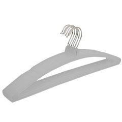 Kuber Industries 18 Piece Plastic Hanger, Grey