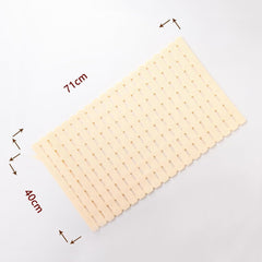 Kuber Industries Bath Mat | PVC Bathroom Mat | Shower Bath Mat | Floor Tub Mat | Bathroom Mud Mat | Anti-Skid Shower Bathroom Mat | JL-01C |Pack of 3| Blue