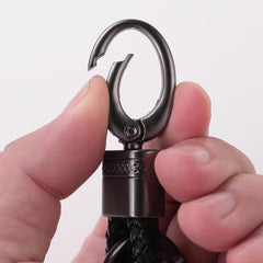 Kuber Industries Keychain/Keyring/Key Tag|Car Key Clip, Key Holder, Key Organizer|Pack of 6| (Black)