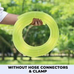 Kuber Industries Basic PVC Water Pipe 10 Meter | Multi-Utility Water Pipe for Garden, Car Cleaning & Pet Cleaning | Durable, Light Weight, & Flexible Hose Pipe for Gardening | Yellow |(Pack of 6)