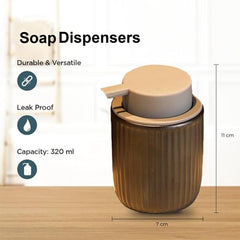 Kuber Industries Liquid Soap Dispenser | Handwash Soap Dispenser | Soap Dispenser for Wash Basin | Shampoo Dispenser Bottle | Bathroom Dispenser Bottle | Pack of 2 | JY00162BU | 320 ml | Blue