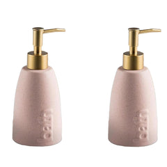 Kuber Industries Liquid Soap Dispenser | Handwash Soap Dispenser | Soap Dispenser for Wash Basin | Shampoo Dispenser Bottle | Bathroom Dispenser Bottle | Pack of 2 | ZX044PK | 320 ml | Pink