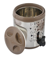 Heart Home Food Grade, BPA Free, Insulated Hot & Cold Stainless Steel Water Jug/Camper, 6 Ltrs (Brown)-HS42HEARTH25203