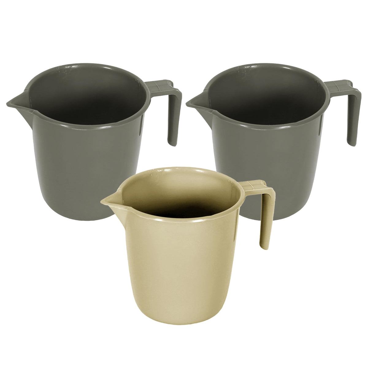 Heart Home Bathroom Mug | Plastic Bath Mug for Bathroom | Bath Mug | Mug for Bathroom | Mug for Toilet | Washroom Jug | 111 Bath Mug | 1 LTR | Pack of 3 | Multi