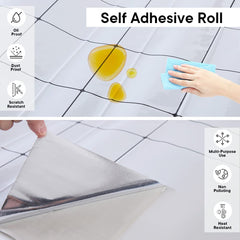 Kuber Industries PET Wallpaper for Walls of The Living Room and Bedroom|Self-Adhesive,Oilproof, Heat Resistant & Waterproof I DIY Modern Designer Wall Sticker I Set of 2 Rolls, 60cmx300cm (Pack of 1)