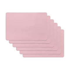 Kuber Industries 36 Pcs Waterproof Dining Table Mats | Anti-Skid Placemats for Food Plates & Hot Pots | for Home & Restaurants - Grey & Pink