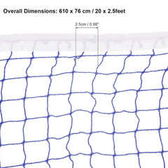 Kuber Industries Badminton Net|Nylon Net for Tournament, Sports Coaching|Shuttle Net Indoor, Outdoor-Pack of 2 (Blue)