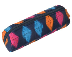 Heart Home Navajo Printed Single Rod Cotton Bangle Organizer/Case/Holder/Pouch (Blue)-50HH0772