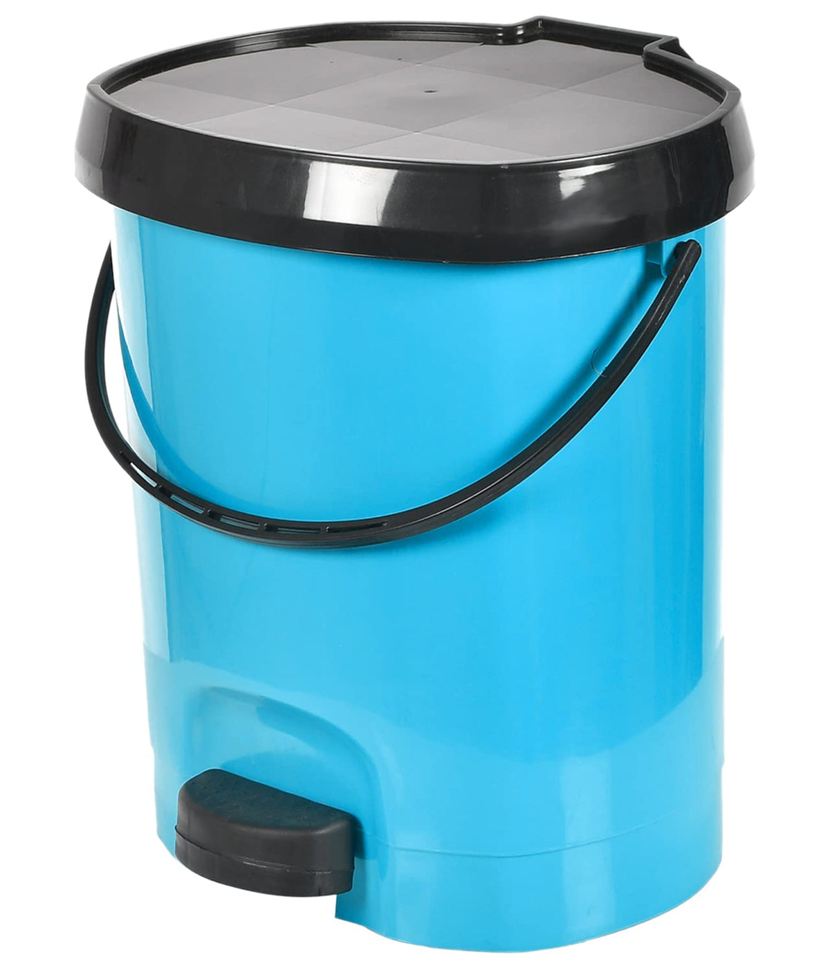 Heart Home Multiuses Plastic Pedal Dustbin, Waste Bin, Trash Can With Detachable Bucket, 10 Litre (Blue)-47HH0721