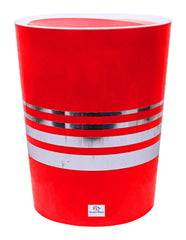 Heart Home Plastic Dustbin, Trashbin, Wastebin For Kitchen, Bathroom, Office Use With Swing Lid, 7 Liter- Pack of 2 (Red & Yellow)-47HH0816