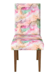 Heart Home Trippy Printed Elastic Stretchable Polyster Chair Cover for Home, Office, Hotels, Wedding Banquet- Pack of 2 (Multicolor)-50HH0953