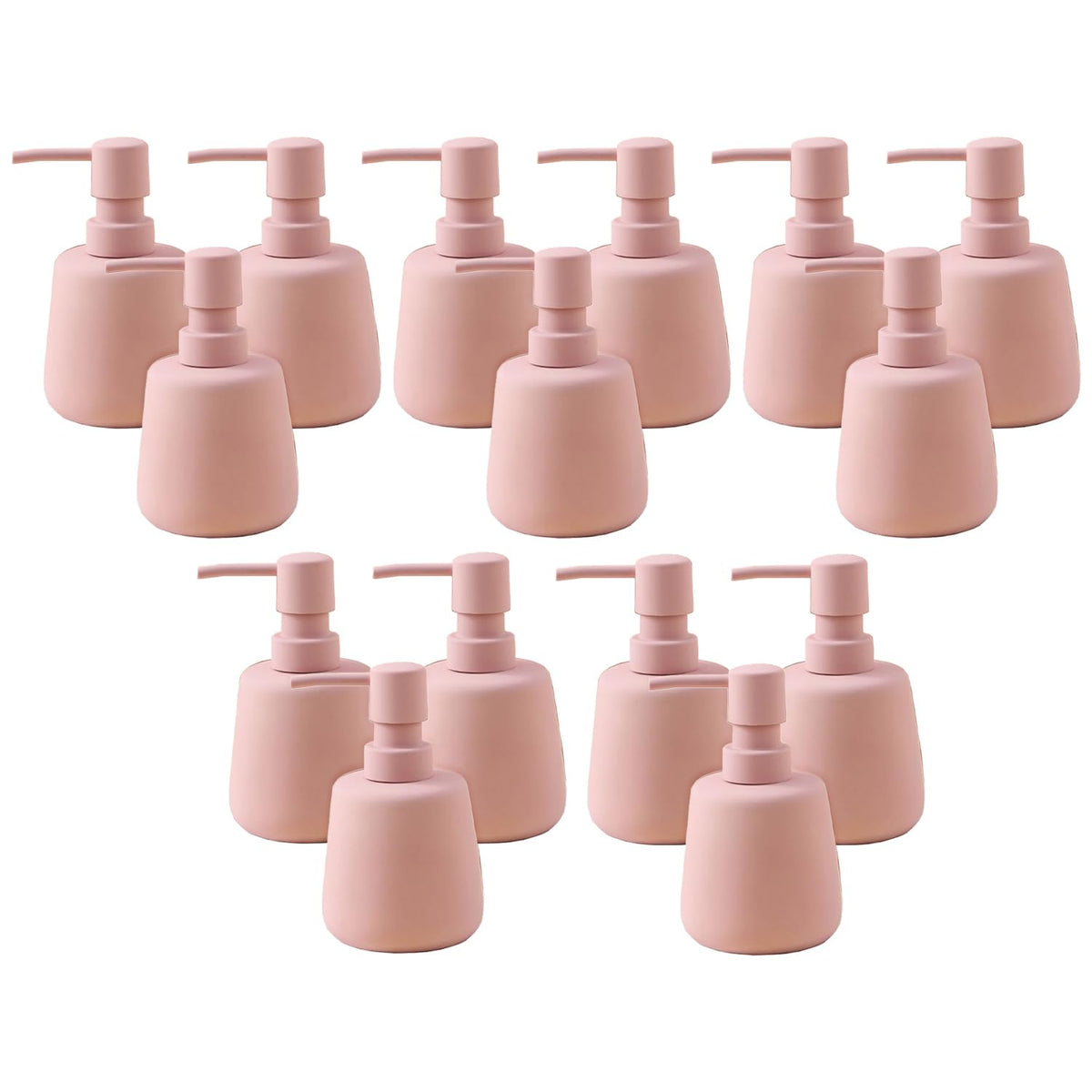 Kuber Industries Liquid Soap Dispenser | Handwash Soap Dispenser | Soap Dispenser for Wash Basin| Bathroom Dispenser Bottle | 15 Piece | Pack of 5 | 260 ml | JY00159PK | Pink