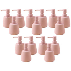 Kuber Industries Liquid Soap Dispenser | Handwash Soap Dispenser | Soap Dispenser for Wash Basin| Bathroom Dispenser Bottle | 15 Piece | Pack of 5 | 260 ml | JY00159PK | Pink