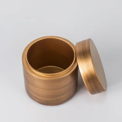 Kuber Industries Premium Polyresin 5pcs Bathroom Accessories Set | Moisture Resistant | Kitchen & Bathroom Use | Soap Dispenser/Cotton Swab Box/Soap Dish/Towel Tray/Amenity Box | Brown