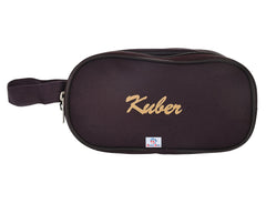 Heart Home Rexine Lightweight Travel Toiletry Bag Shaving Kit with Carrying Strap, Pack of 2 (Wine) 54HH4280.