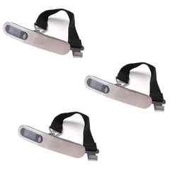 Kuber Industries Portable Weighing Scale For Luggage, Suitcase Capicity "50" KG-Pack of 3 (Black)