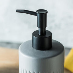 Kuber Industries Liquid Soap Dispenser | Handwash Soap Dispenser | Soap Dispenser for Wash Basin | Shampoo Dispenser Bottle | Bathroom Dispenser Bottle | 250 ML | Gray