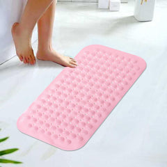 Homestic Bath Mat | PVC Bathroom Mat | Shower Bath Mat | Floor Tub Mat | Bathroom Mud Mat | Anti-Skid Shower Bathroom Mat | M-YSD-35C | Pink