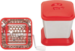 Heart Home Onion Cutter Chopper/Chilli Cutter/Vegetable Cutter/Mirchi Cutter/Nut Cutter/Dry Fruit Cutter with Lid (Red) (Plastic)