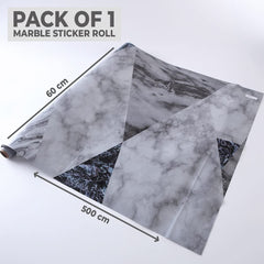Homestic PET Wallpaper for Walls and Furniture of The Living, Bedroom, and Kitchen I Self-Adhesive, Oilproof, and Waterproof I DIY Marble Designer Wall Sticker I Pack of 1 Roll, 60cmx500cm