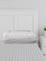 Kuber Industries Bolster Covers | Cotton Bolster Cover Set | Diwan Bolster Cover Set | Bolster Pillow Cover | Plain Lace Print Masand Cover | 16x32 Inch | Pack of 4 | Multicolor