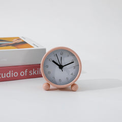Kuber Industries Pack of 4 Timer Alarm Clock for Students & Heavy Sleepers | Study Table Watch for Kids Bedroom and Living Room | Light Brown