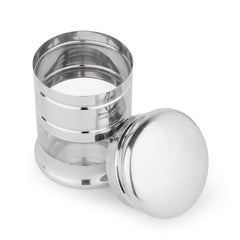 Kuber Industries Scratch Resistent Stainless Steel Transparent See Through Air Tight Containers for Kitchen Storage with Lid | Dry Fruits, Masala, Dal and Pulses Organiser Set | Silver