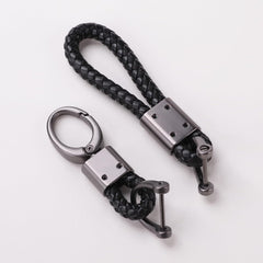 Kuber Industries Keychain/Keyring/Key Tag|Car Key Clip, Key Holder, Key Organizer|Pack of 6| (Black)
