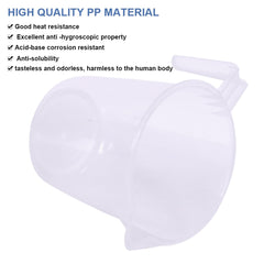 Kuber Industries Bathroom Mug | Plastic Bath Mug for Bathroom | Bath Mug | Mug for Bathroom | Mug for Toilet | Washroom Jug | 111 Bath Mug | 1 LTR | Pack of 6 | Transparent