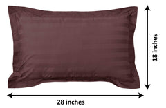 Kuber Industries Lining Design Cotton Pillow Cover- 18x28 Inch, Set of 6 (Brown)-HS43KUBMART26752