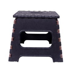Kuber Industries 12 Inch Foldable Stool for Traveling|Heavy-Duty Step Stool for Adults|Perfect for Bathroom, Kitchen, Garden-Pack of 2 (Brown)