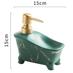 Urbane Home Liquid Soap Dispenser | Handwash Soap Dispenser | Soap Dispenser for Wash Basin | Shampoo Dispenser Bottle | Bathroom Dispenser Bottle | 350 ML | Green