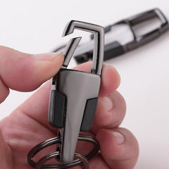 Kuber Industries Keychain/Keyring/Key Tag|Car Key Clip, Key Holder, Key Organizer|Pack of 4| (Grey)