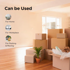Homestic Corrugated Box | 3 Ply Corrugated Packing Box | Corrugated for Shipping | Corrugated for Courier & Goods Transportation | Packing Storage Box | 50 Pcs Set | P01 | Brown
