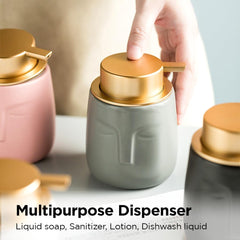 Kuber Industries Liquid Soap Dispenser | Handwash Soap Dispenser | Soap Dispenser for Wash Basin | Shampoo Dispenser Bottle | Bathroom Dispenser Bottle | 15 Piece | Pack of 5 | 350 ml | ZX014PK | Pink
