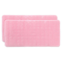 Kuber Industries Bath Mat | PVC Bathroom Mat | Shower Bath Mat | Floor Tub Mat | Bathroom Mud Mat | Anti-Skid Shower Bathroom Mat | L-YSD-B |Pack of 2| Pink